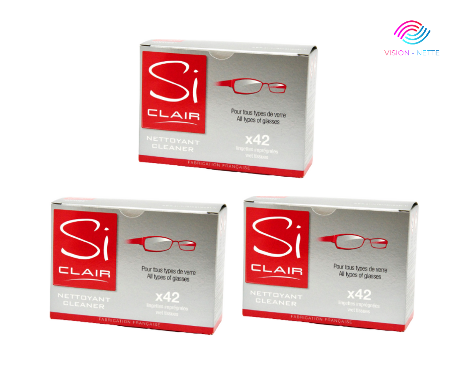Bio-Chem - Spray nettoyant lunettes 100 ml + 250ml avec chiffon - Produit  et accessoires de nettoyage pour lunette, loupe, ecran - Nettoyant lunettes
